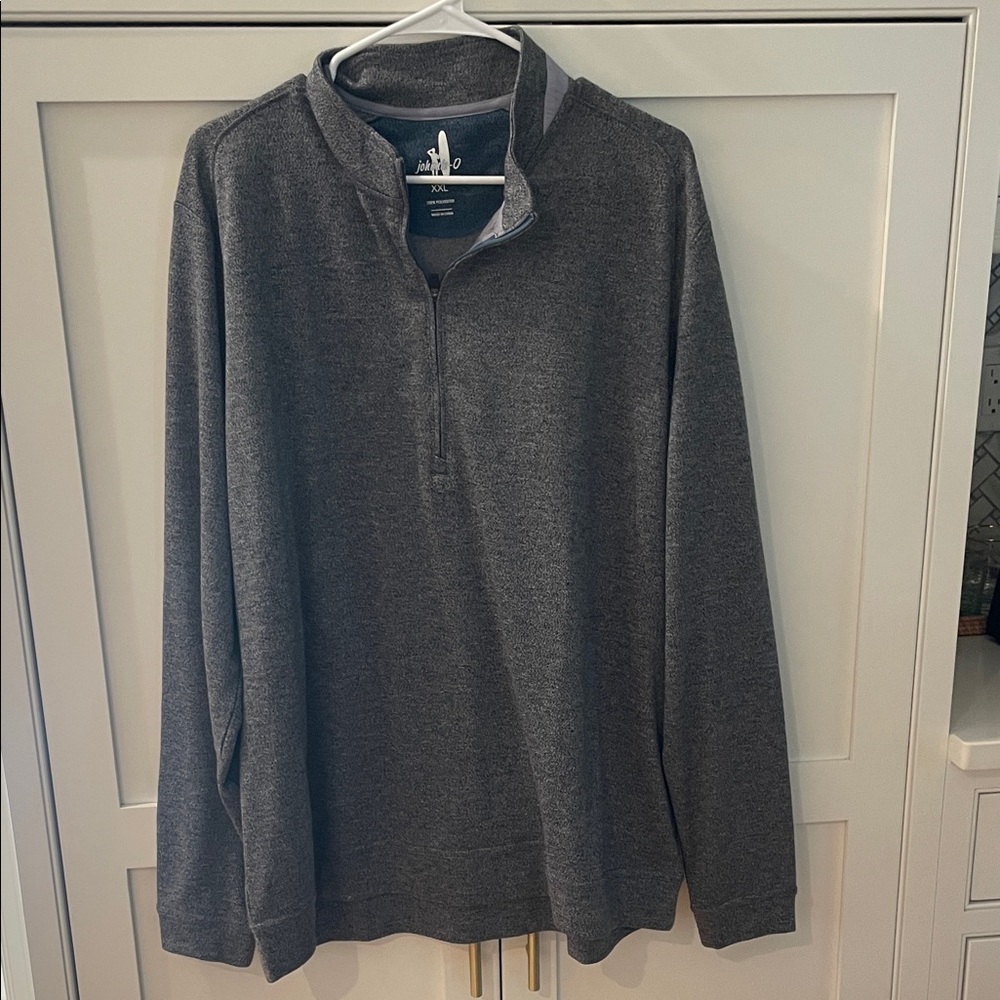 johnnie-O Charcoal Zip-Up Sweater